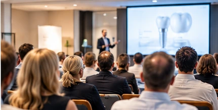 Patientenabend mit Referent und Publikum